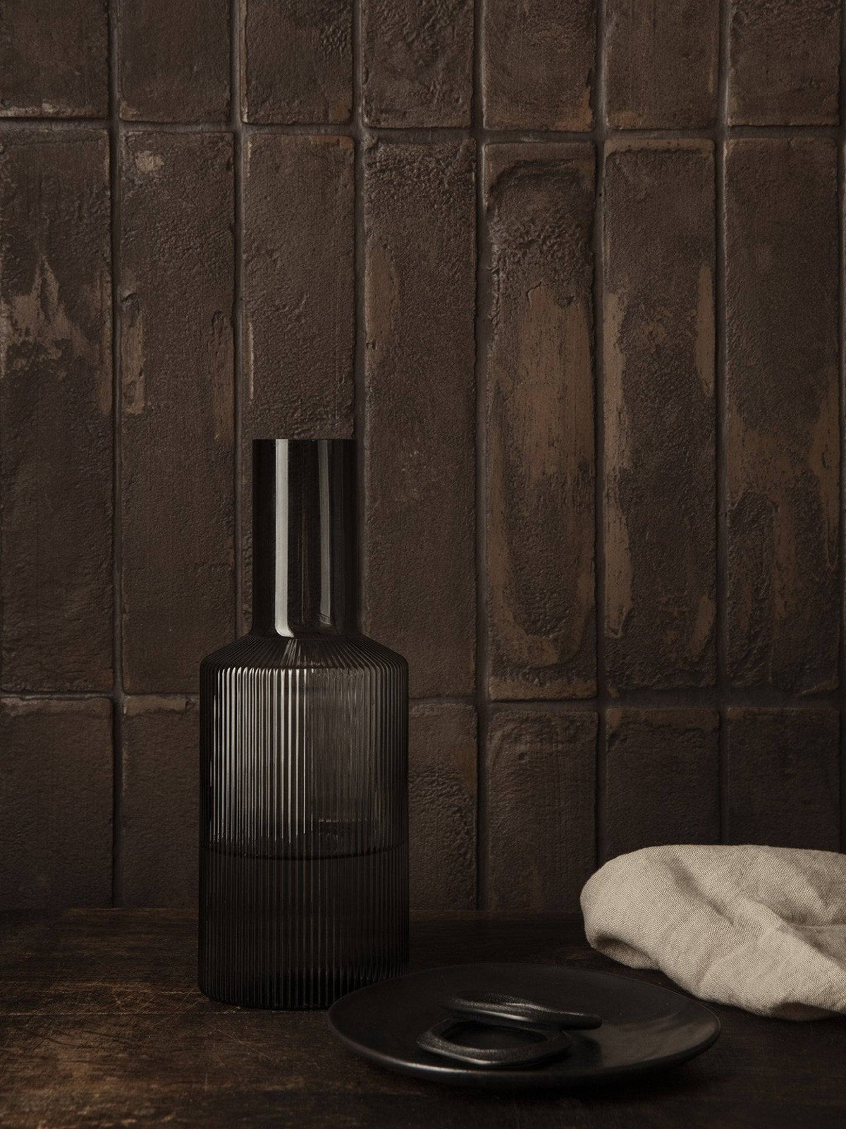Carafe Ripple - Ferm Living-Blanc-The Woods Gallery