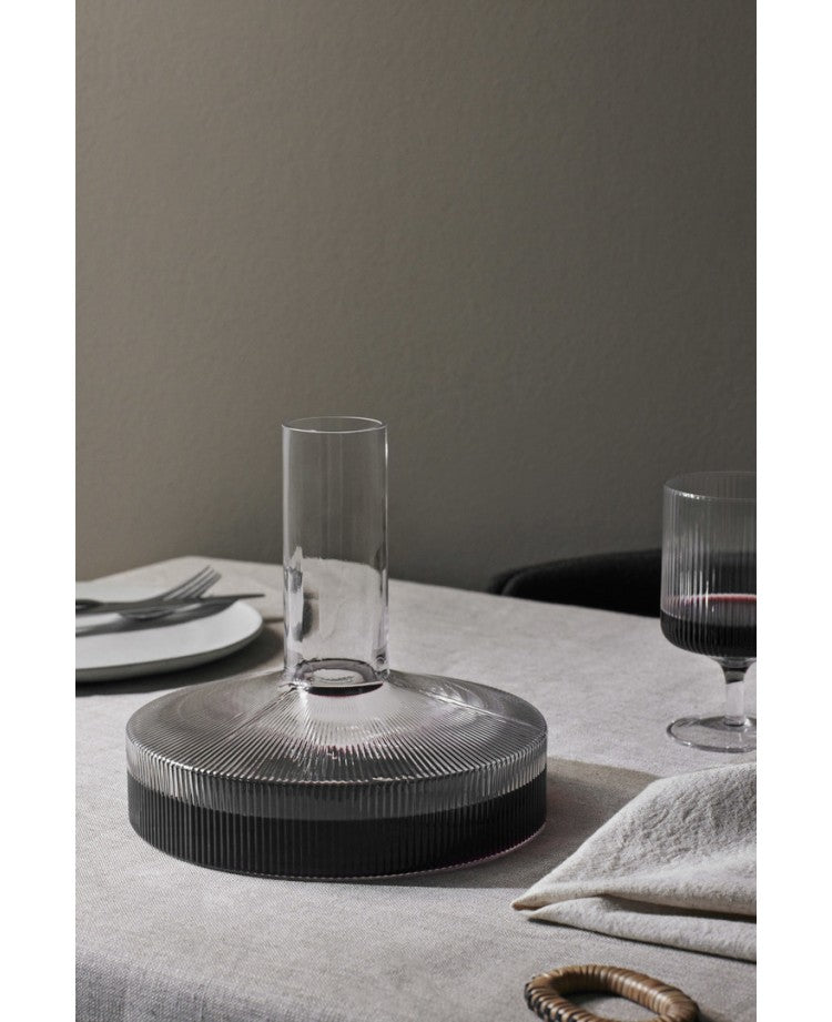 Carafe à vin Ripple - Ferm Living-Transparent-The Woods Gallery