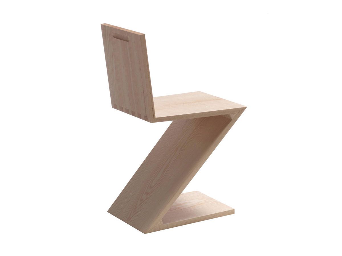 Chaise Zig Zag - Cassina-Frêne Naturel-The Woods Gallery