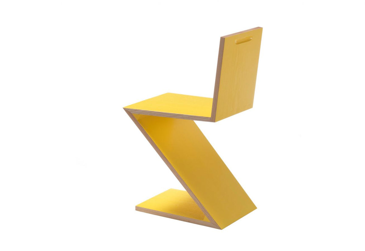 Chaise Zig Zag - Cassina-Jaune-The Woods Gallery