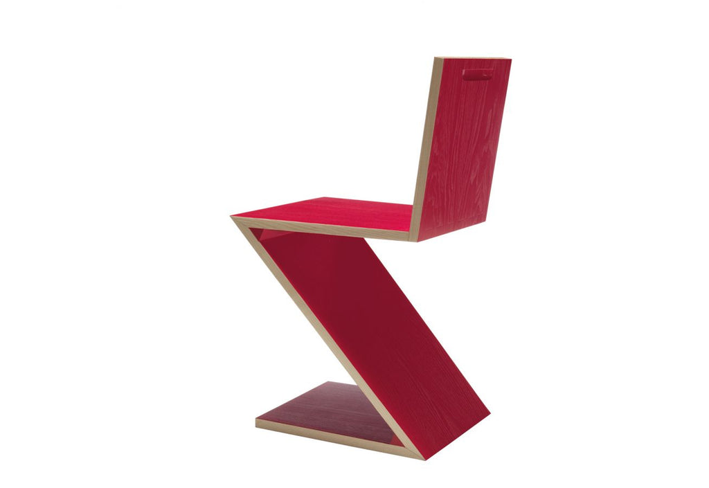 Chaise Zig Zag - Cassina-Rouge-The Woods Gallery