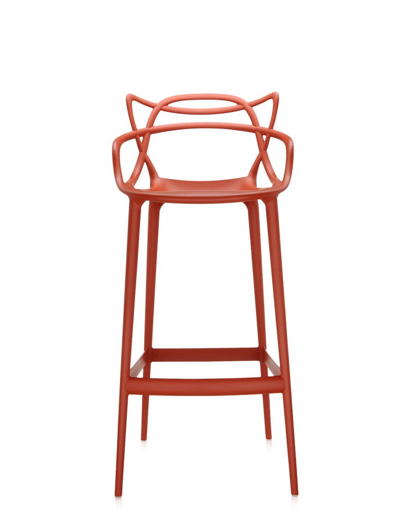 Chaise de bar Masters Stool de Philippe Starck & Eugeni Quitllet - Kartell-Orange-H 109 cm X L 49 cm-The Woods Gallery