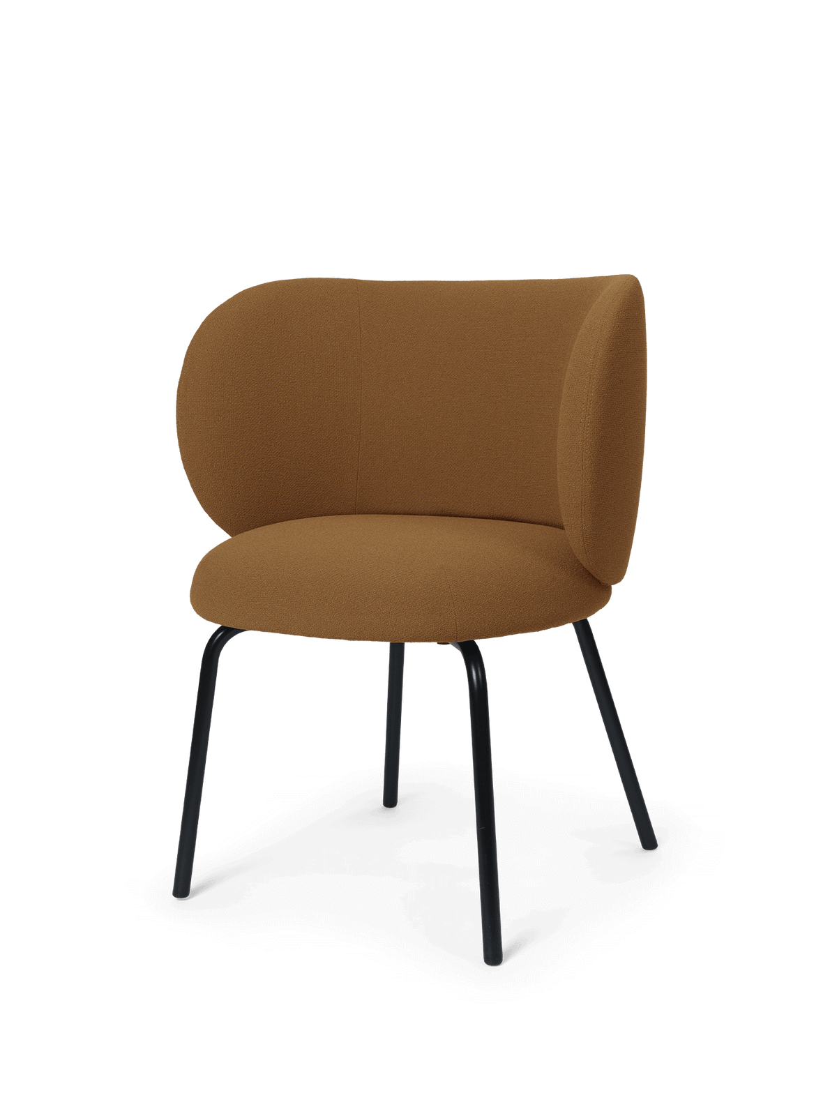 Chaise de salle à manger Rico Dining Black Grain - Ferm Living-Brun-The Woods Gallery