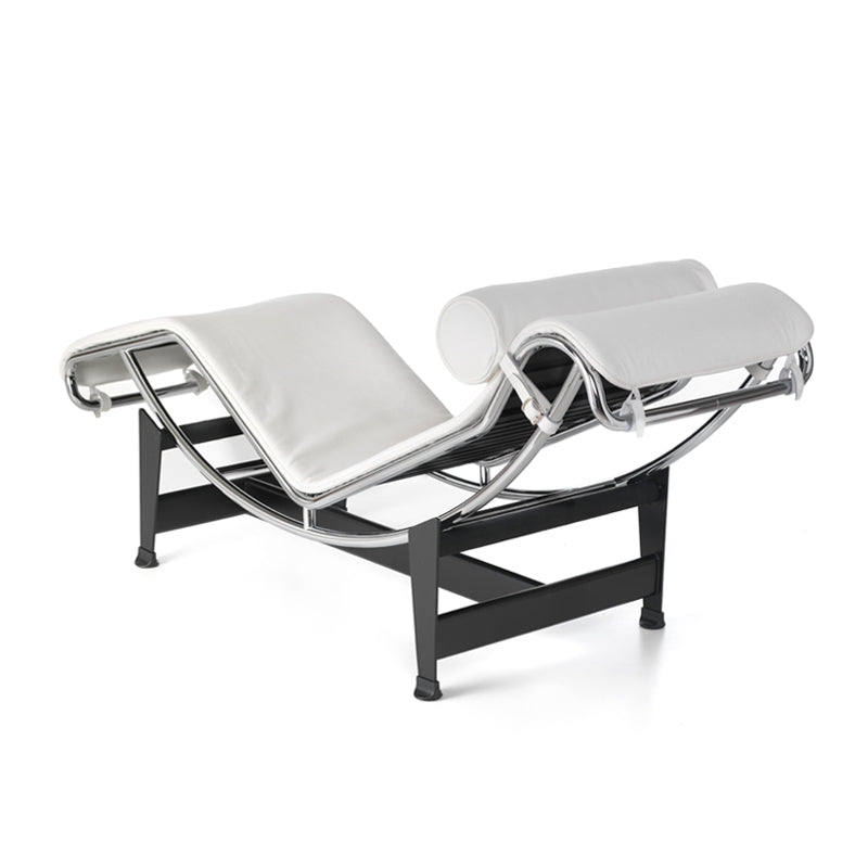 Chaise longue "4" en cuir - Cassina-Cuir Noir-The Woods Gallery