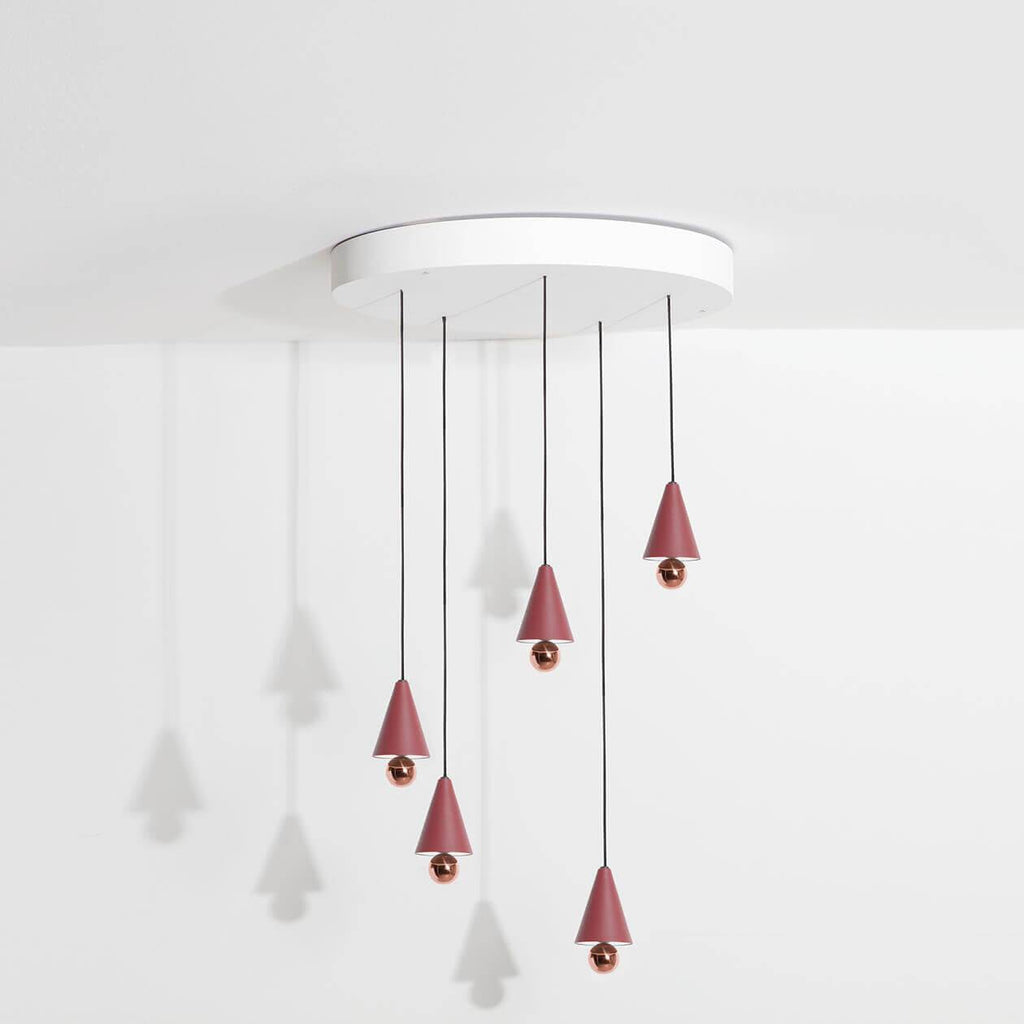 Chandelier Cherry - Petite Friture-Brun-rouge-The Woods Gallery