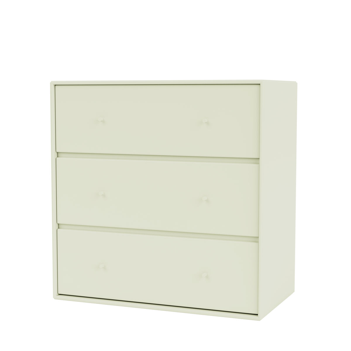 Commode Carry par Peter J. Lassen, laque 140 Pomelo, suspendu au mur, packshot Montana
