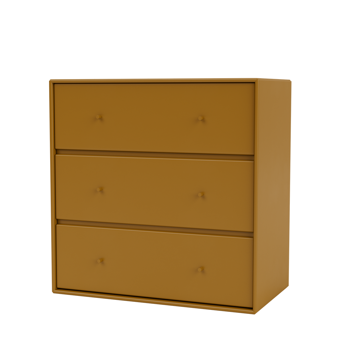 Commode Carry par Peter J. Lassen, laque 142 Amber, suspendu au mur, packshot Montana