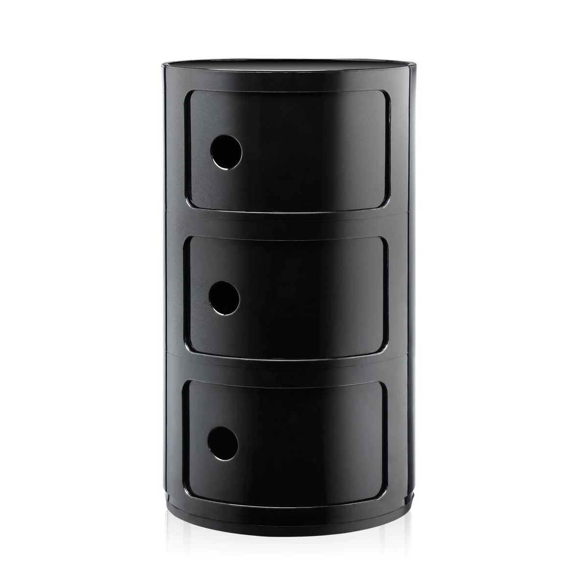 Componibili 3 Modules - Kartell-Classic Noir-The Woods Gallery