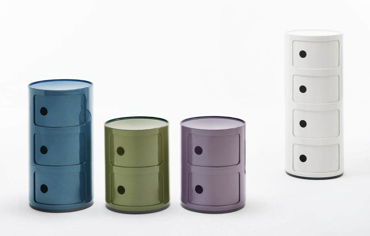 Componibili 3 Modules - Kartell-Classic Rouge-The Woods Gallery