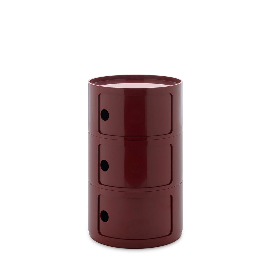 Componibili New Big - 3 modules - Kartell-Bordeaux-sans roulettes-The Woods Gallery