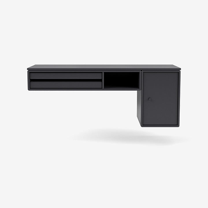 Console murale bureau par Peter J. Lassen - Montana-04 Anthracite-The Woods Gallery