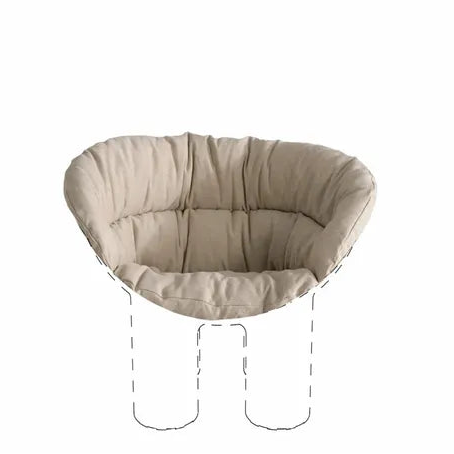 Coussin pour le Fauteuil Roly Poly - Driade-Sable "Tortora"-The Woods Gallery