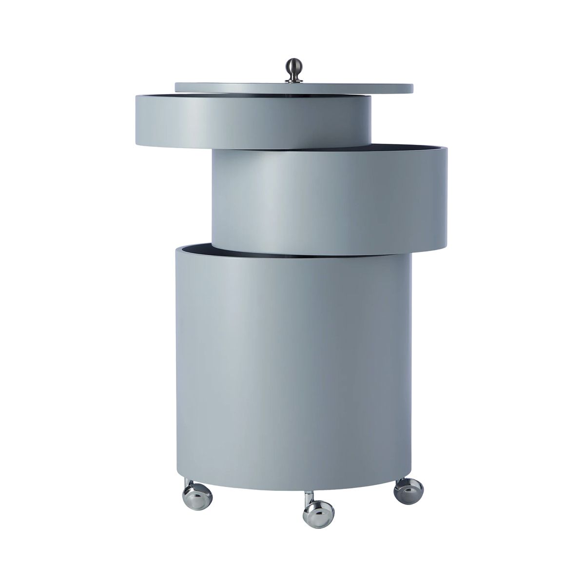Desserte Barboy de Verner Panton - Verpan-Gris clair-The Woods Gallery
