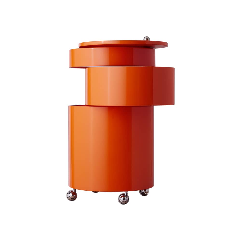 Desserte Barboy de Verner Panton - Verpan-Orange Fresh glossy-The Woods Gallery