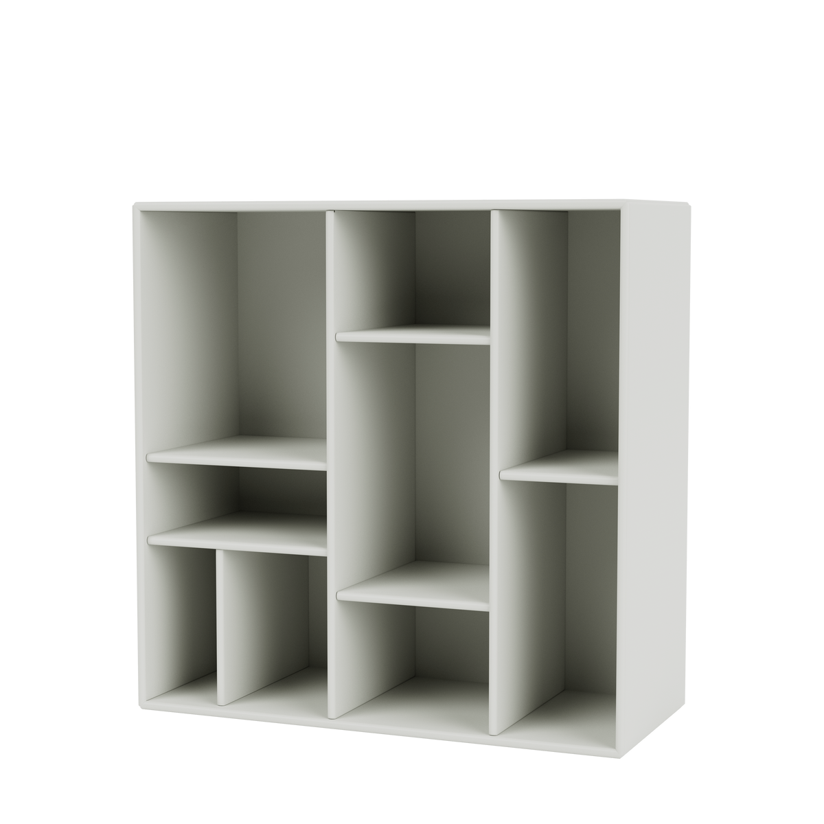 Étagère Compile Quick Ship, laque 09 Nordic, suspendu au mur, packshot Montana