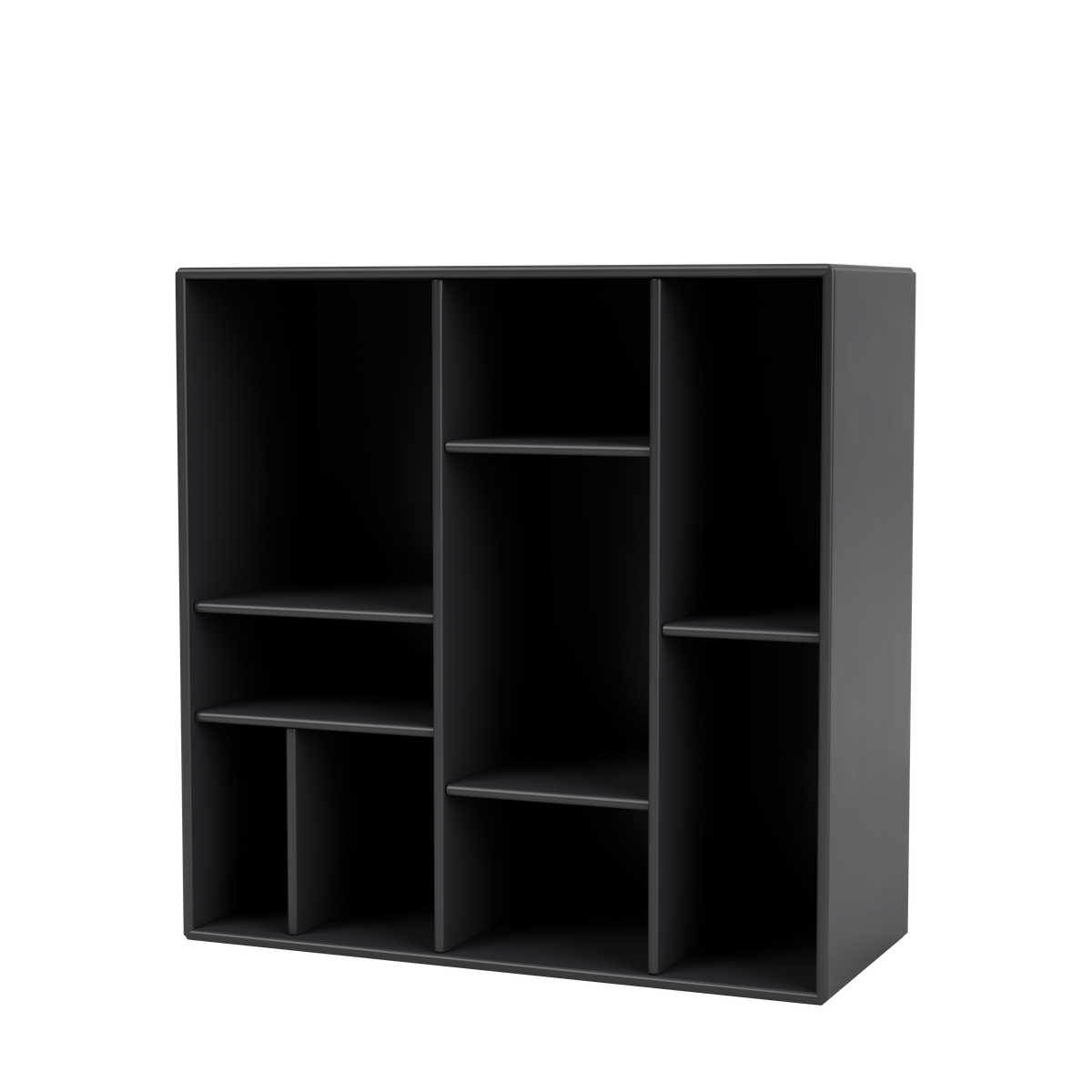 Etagère Compile par Peter J. Lassen, laque 04 Anthracite, suspendu au mur, packshot Montana