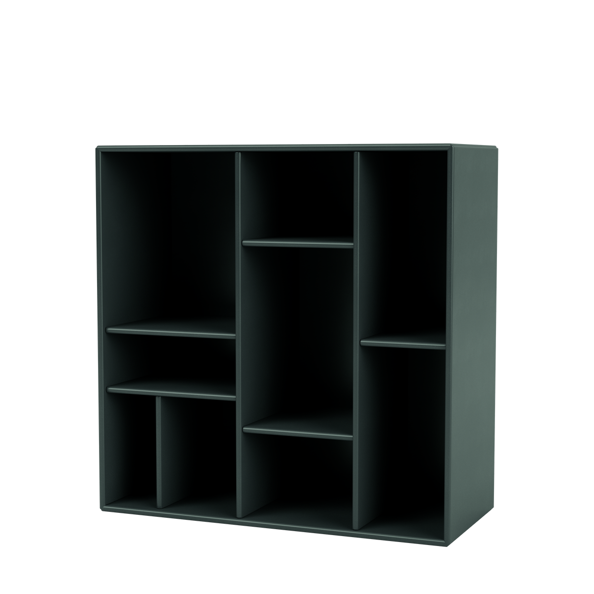 Etagère Compile par Peter J. Lassen, laque 163 Black Jade, suspendu au mur, packshot Montana