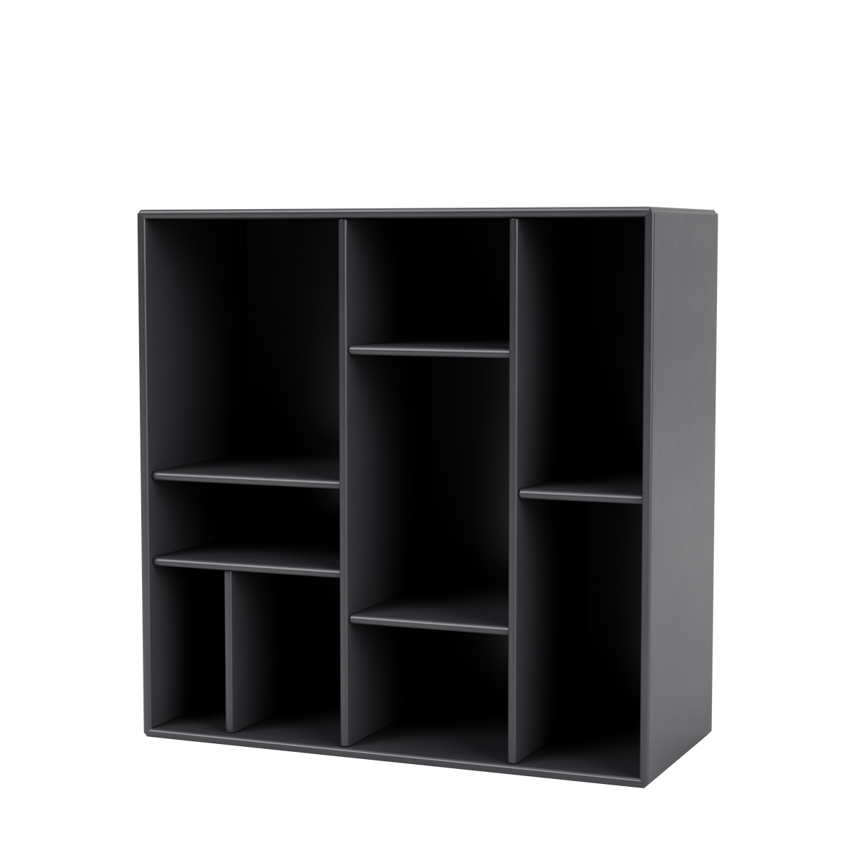 Etagère Compile par Peter J. Lassen, laque 36 Coal, suspendu au mur, packshot Montana