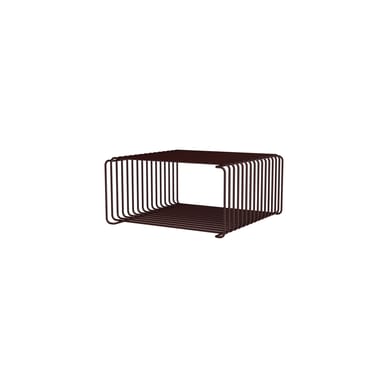 Etagère Panton Wire Half demi Cube Hauteur 17,2 cm prof 34,8 cm - Montana Furniture-Black Red-The Woods Gallery
