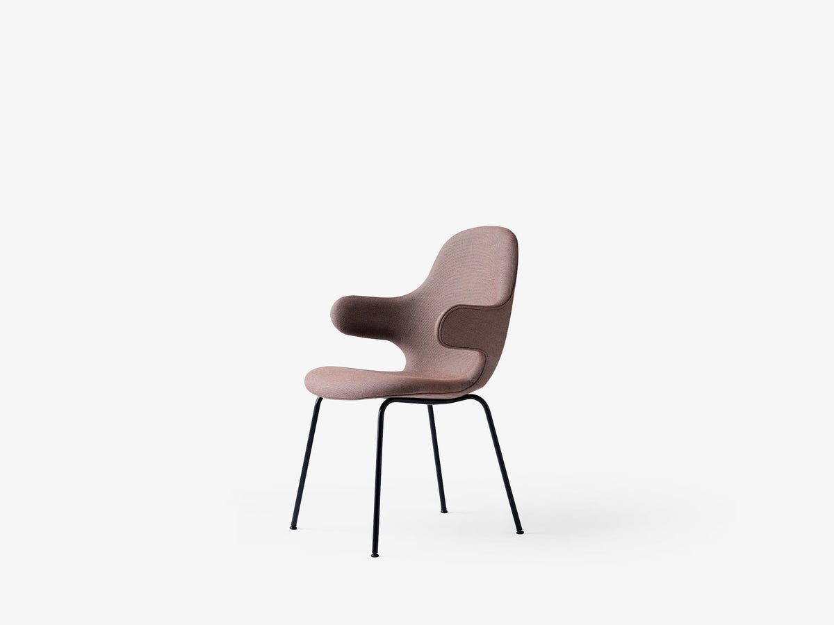 Fauteuil Catch JH1 de Jaime Hayon - &Tradition-Base tube noir-Tissu groupe 1-The Woods Gallery