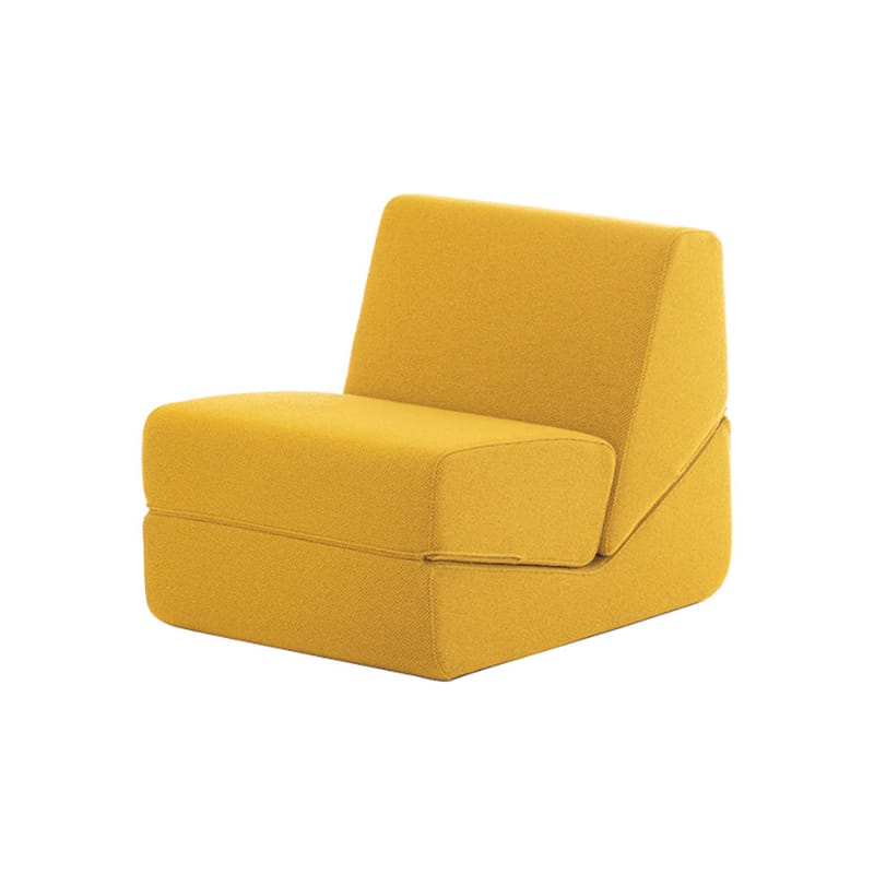 Fauteuil Chauffeuse - lit Galeotta de D’Urbino - Lomazzi - Studio De Pas - Zanotta-Jaune (Tocco 32015 )-The Woods Gallery