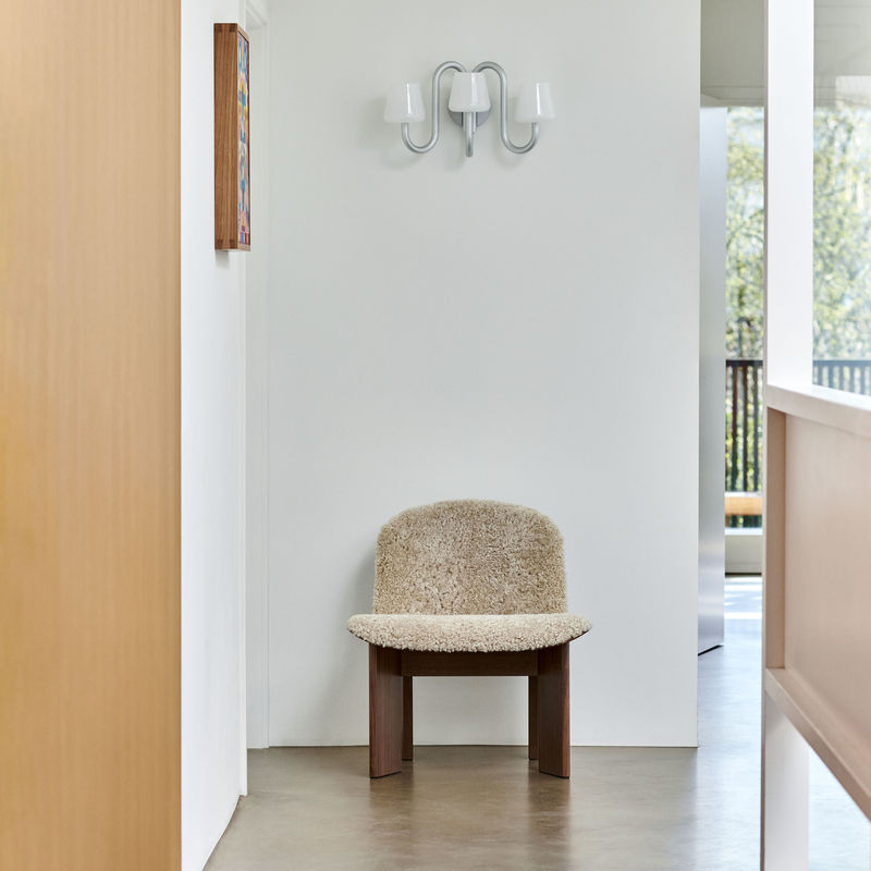 Fauteuil Chisel Blanc Peau de mouton - Hay-The Woods Gallery
