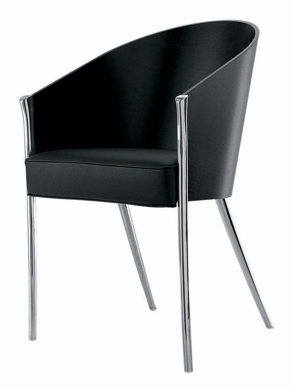 Fauteuil Costes de Philippe Starck - Driade-Ébène / Pieds alu poli-The Woods Gallery