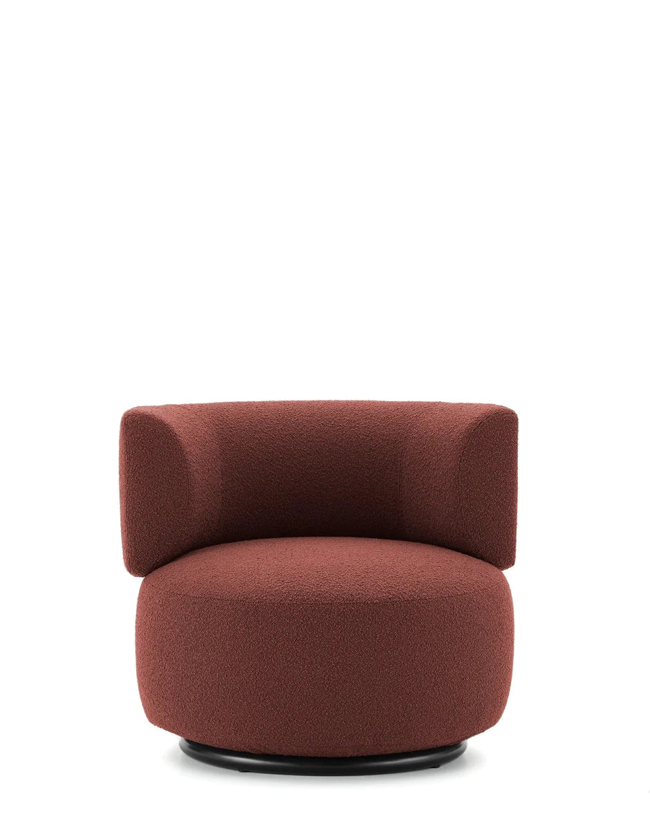 Fauteuil K-Wait tissu bouclé de Rodolfo Dordoni - Kartell-Bordeaux-The Woods Gallery