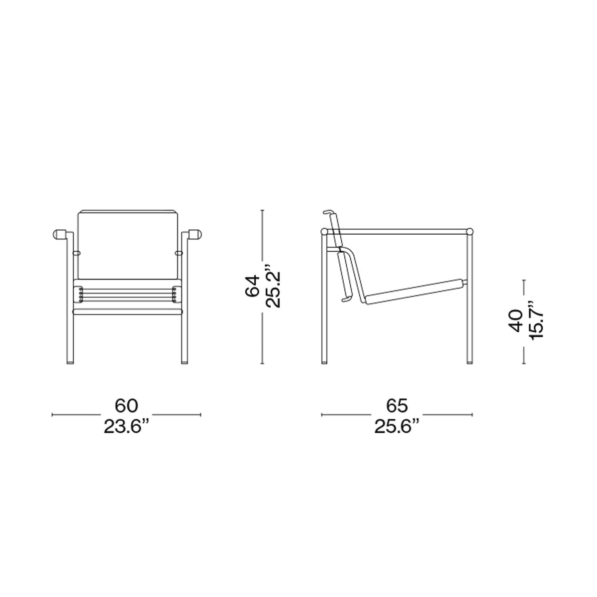 Fauteuil à dossier basculant par Le Corbusier, Pierre Jeanneret, Charlotte Perriand - Cassina-The Woods Gallery