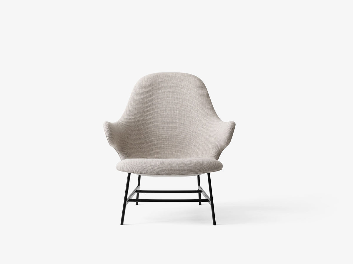 Fauteuil lounge Catch JH13 de Jaime Hayon - &Tradition-Base tube plat-Tissu groupe 1-The Woods Gallery
