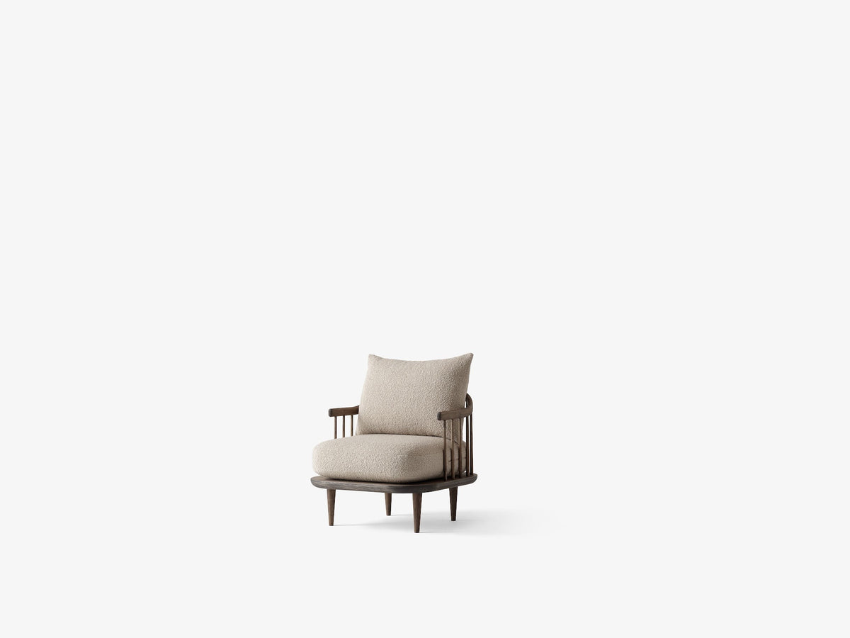 Fauteuil lounge Fly SC10 de Space Copenhagen - &Tradition-Chêne huilé fumé-Tissu groupe 5-The Woods Gallery