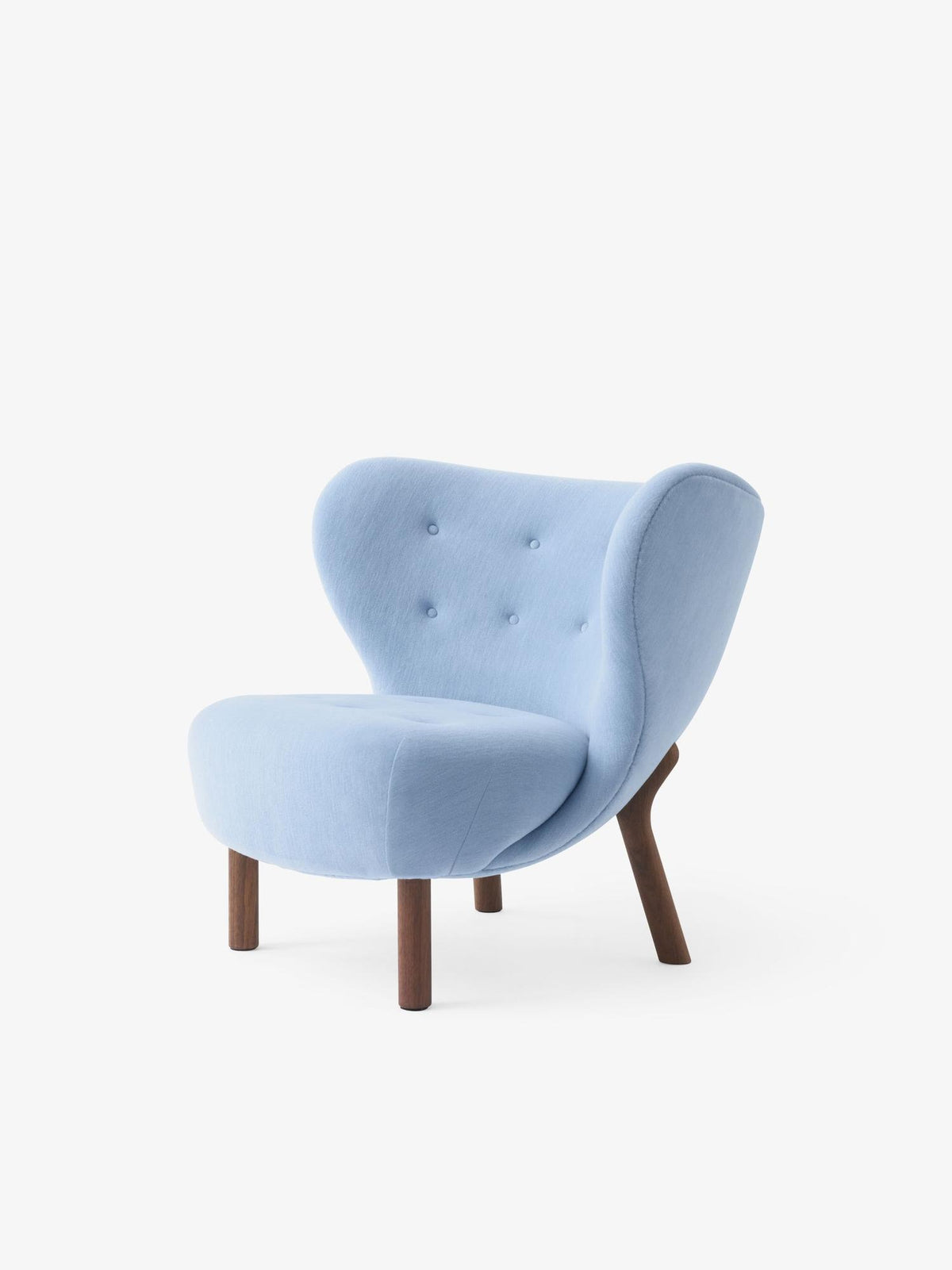 Fauteuil lounge Little Petra VB1 de Viggo Boesen - &Tradition-Noyer huilé-Tissu groupe 5-The Woods Gallery