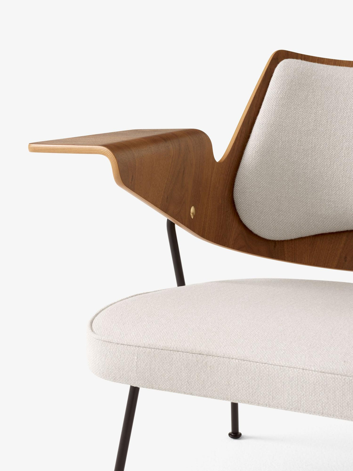 Fauteuil lounge RFH RD8 de Robin Day - &Tradition-Tissu groupe 1-The Woods Gallery