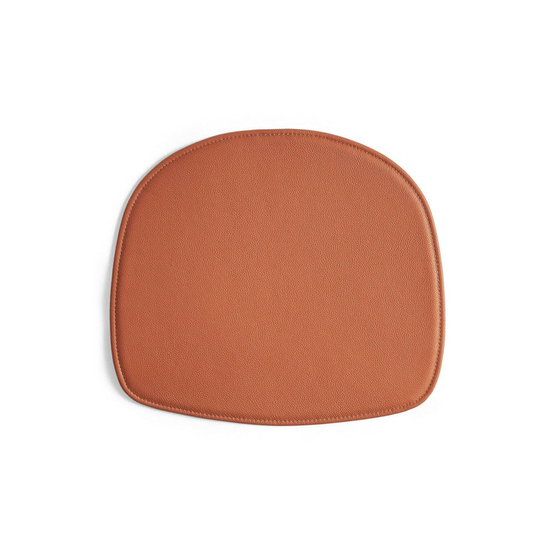 Galette coussin en cuir pour chaise - Seat Pad - Hay-Cognac-The Woods Gallery