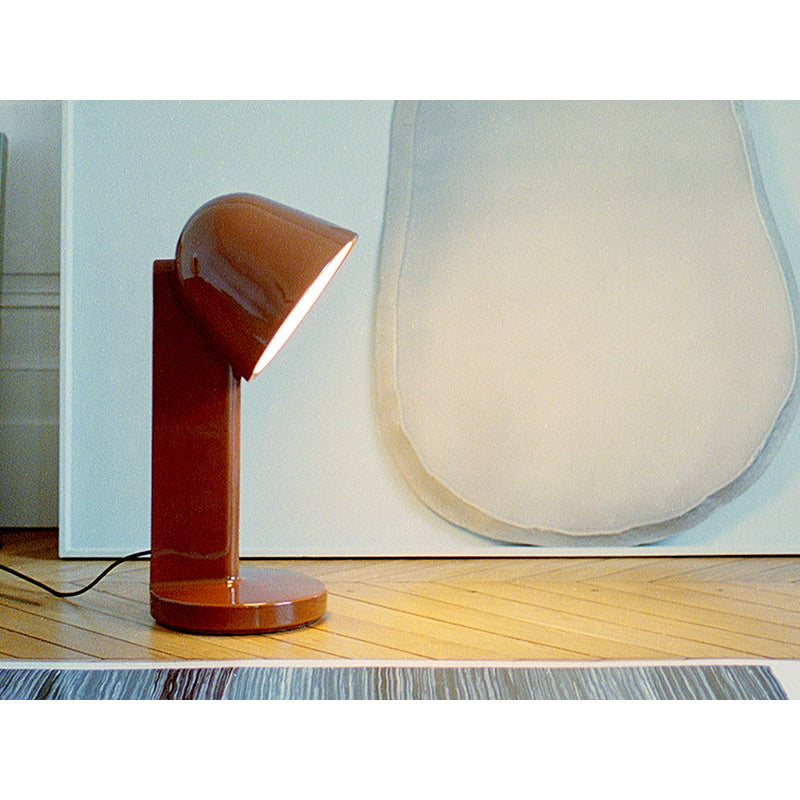 Grande Lampe de table Céramique modèle Down de Ronan Bouroullec - Flos-Rouge Rouille-The Woods Gallery