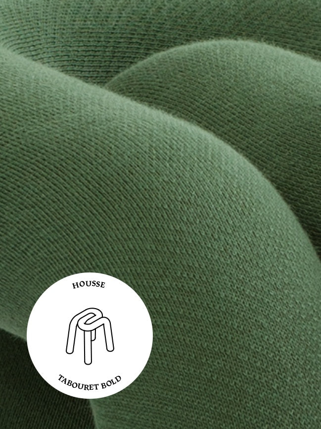 Housse de rechange pour tabouret Bold de Big Game - Moustache-Vert-The Woods Gallery