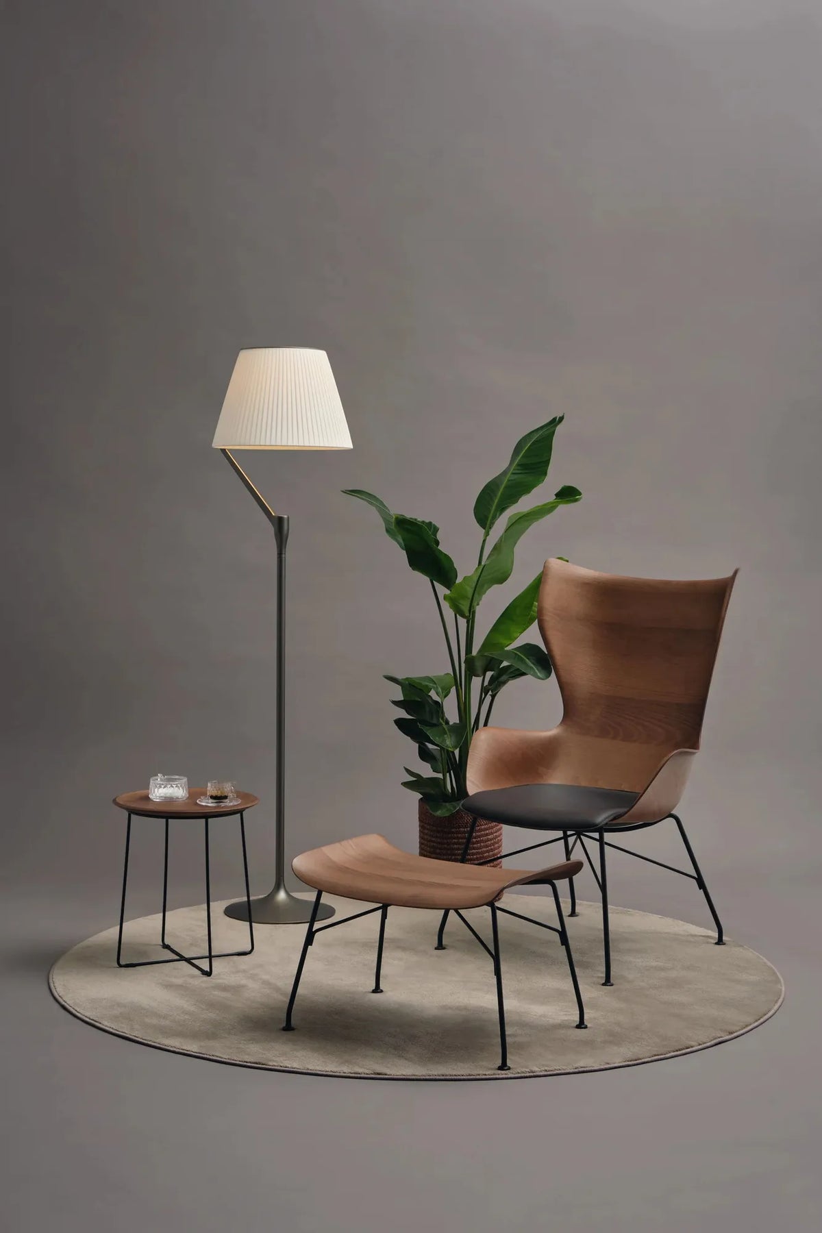 Lampadaire Angelo Stone de Philippe Starck - Kartell-Champagne-The Woods Gallery