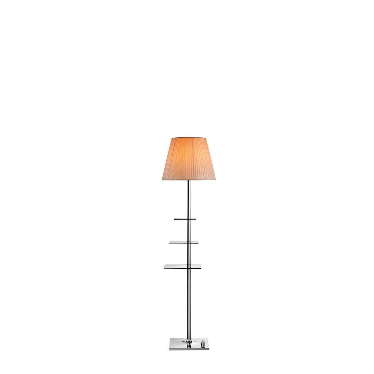 Lampadaire Bibliothèque Nationale de Philippe Starck - Flos-Chrome et ivoire-Sans ampoule-The Woods Gallery