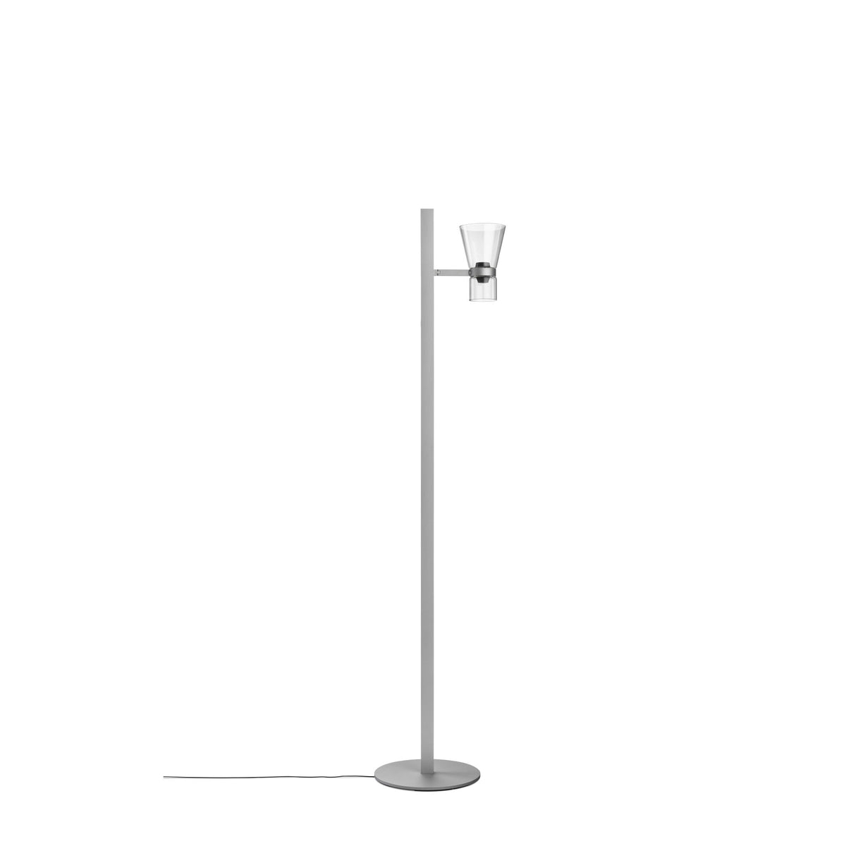 Lampadaire Nocturne de Konstantin Grcic - Flos-Cône, argent-The Woods Gallery