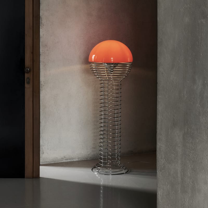 Lampadaire Wire de Verner Panton - Verpan-Blanc-The Woods Gallery