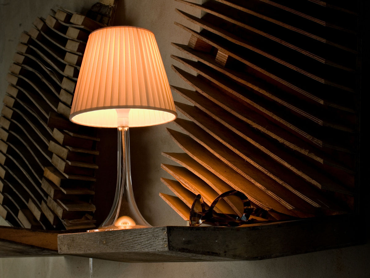 Lampe à poser Miss K de Philippe Starck - Flos-Aluminium argent-Sans ampoule-The Woods Gallery