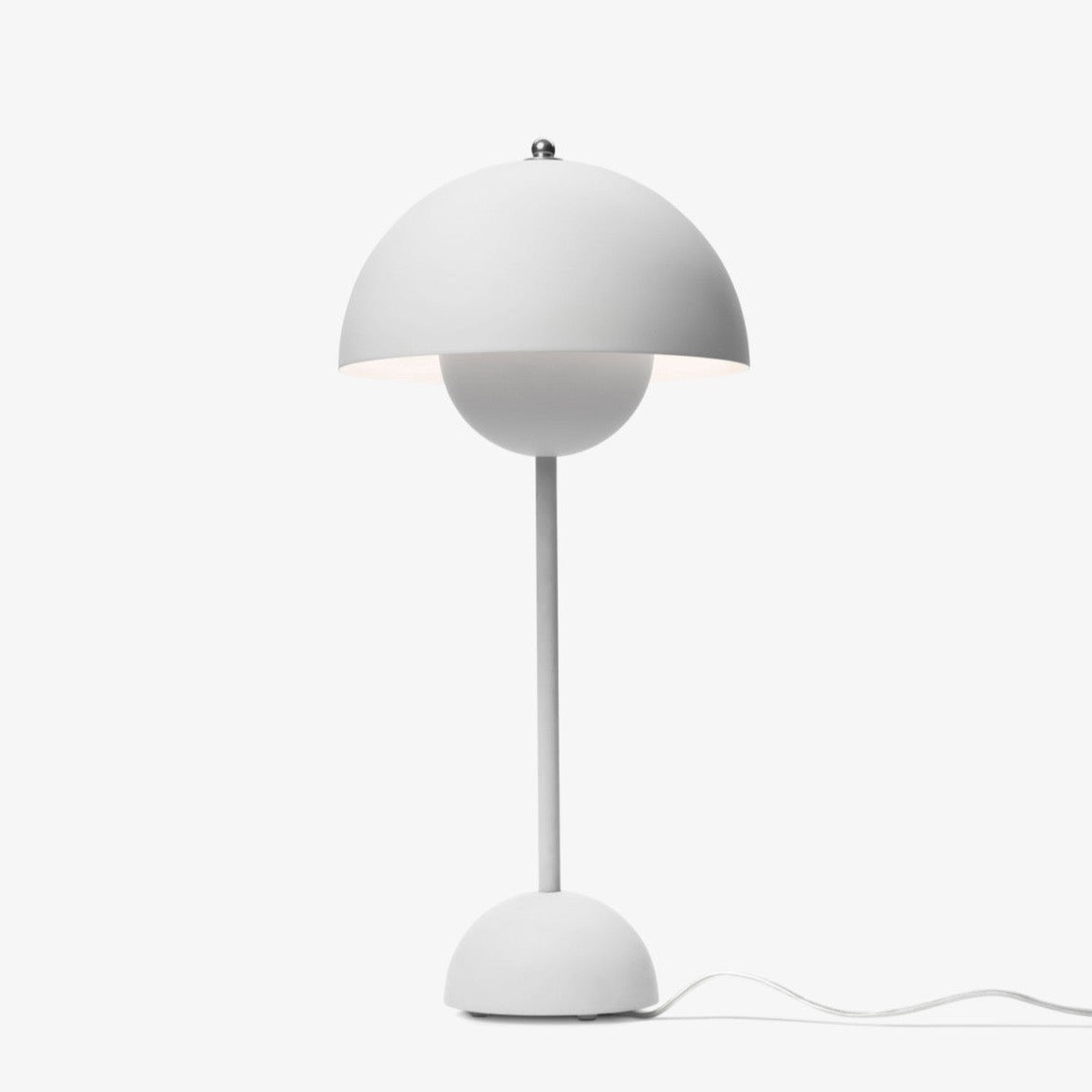 Lampe de table Flowerpot VP3 de Verner Panton - &Tradition-Gris clair mat-The Woods Gallery