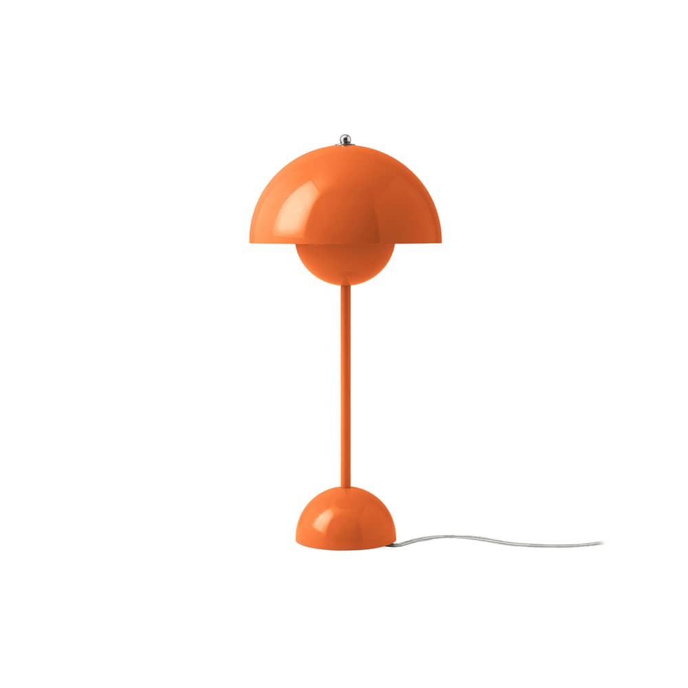 Lampe de table Flowerpot VP3 de Verner Panton - &Tradition-Orange acidulé-The Woods Gallery