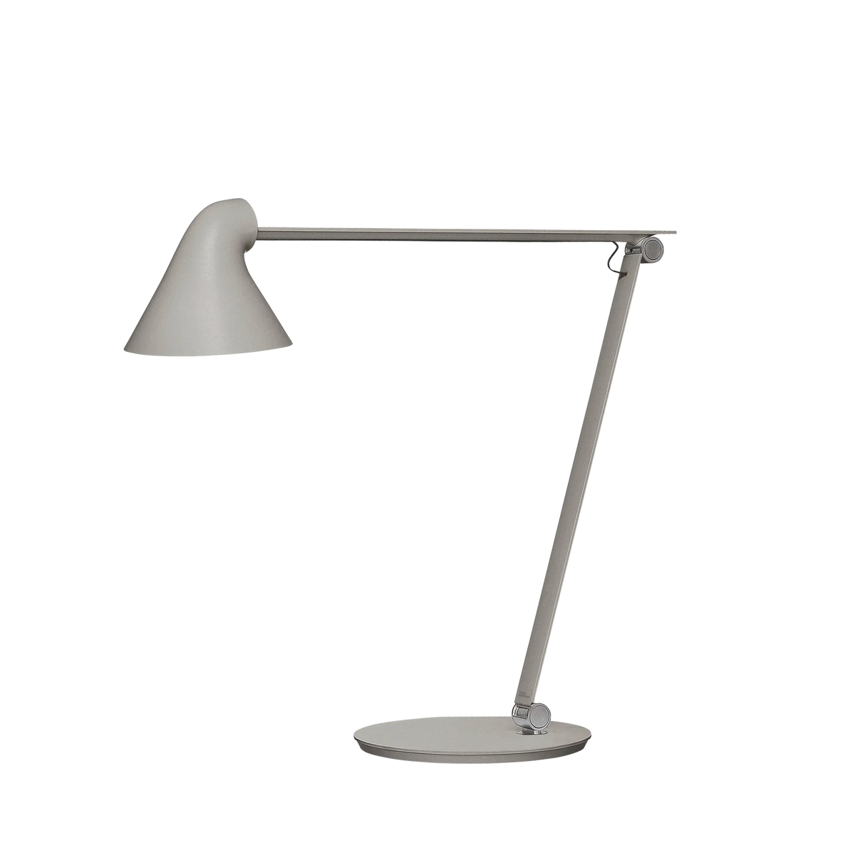 Lampe de table NJP - Louis Poulsen-Gris aluminium clair-LED 2700K 10W-Pied-The Woods Gallery