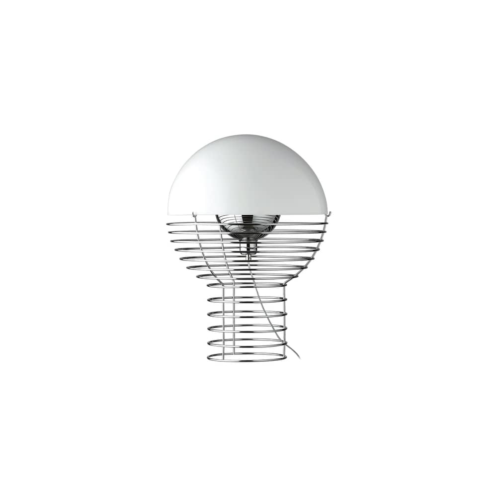 Lampe de table Wire Ø 30 cm de Verner Panton - Verpan-Blanc-The Woods Gallery