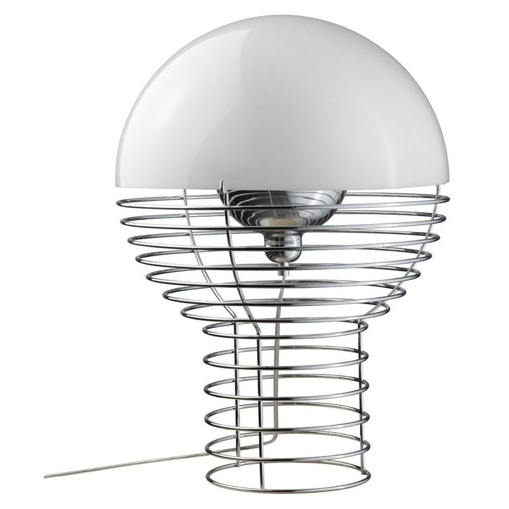 Lampe de table Wire de Verner Panton - Verpan-Blanc-The Woods Gallery