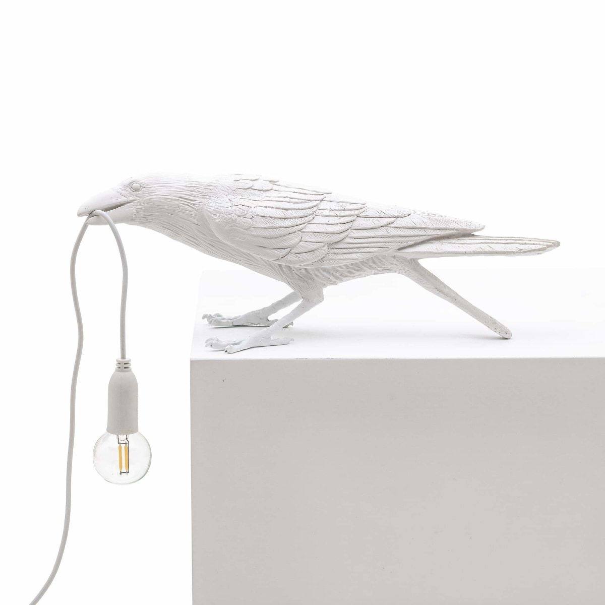 Lampe oiseau Bird Playing de Marcantonio - Seletti-Noir-The Woods Gallery