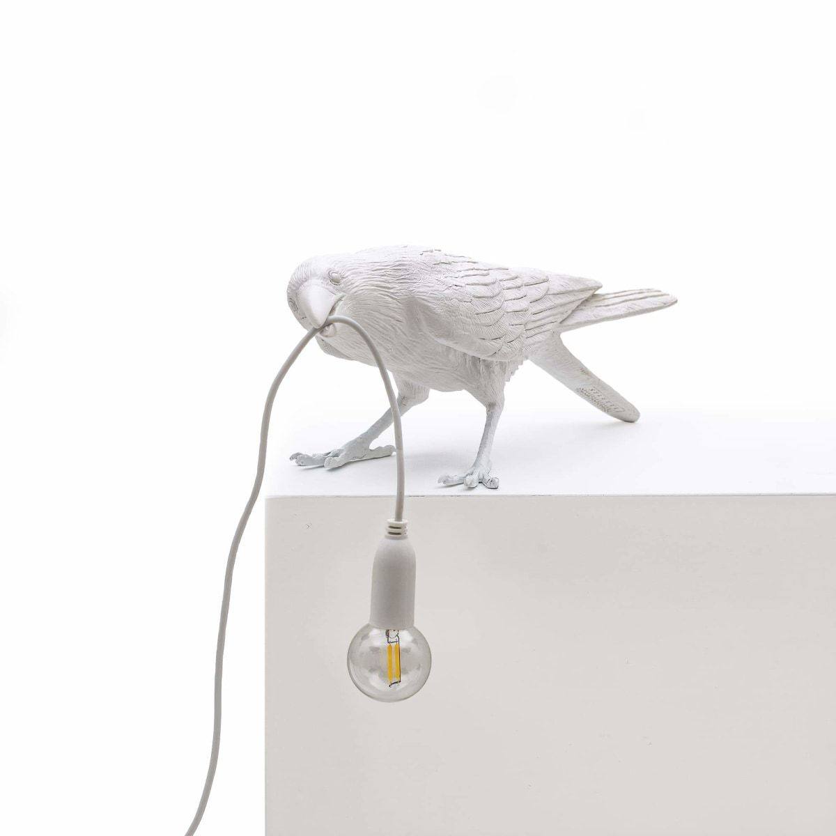 Lampe oiseau Bird Playing de Marcantonio - Seletti-Noir-The Woods Gallery