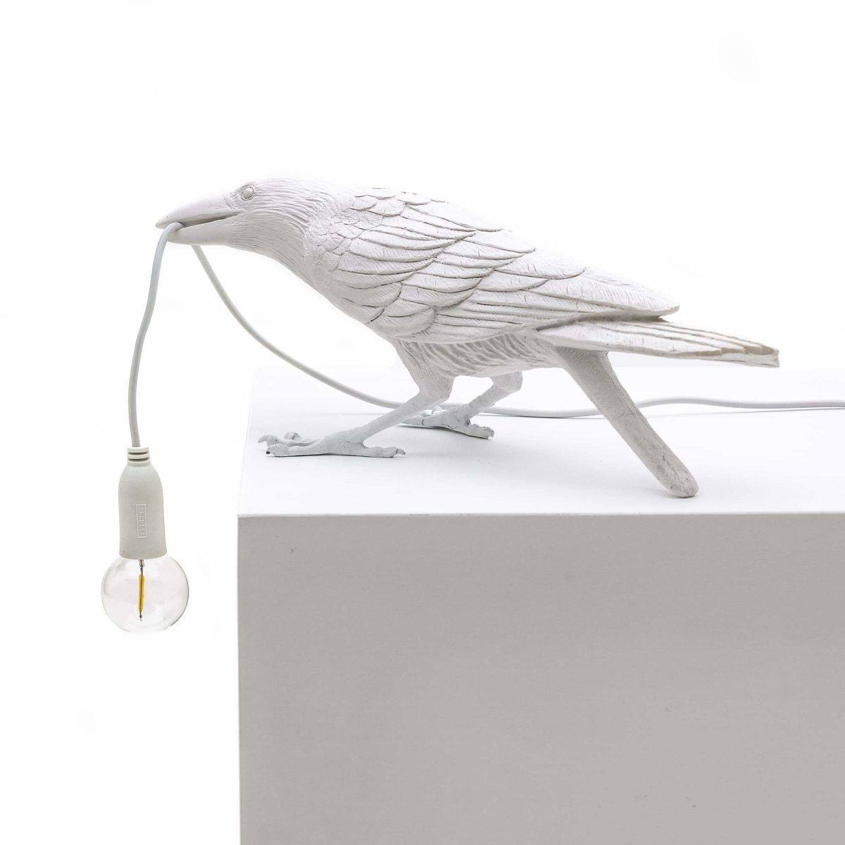 Lampe oiseau Bird Playing de Marcantonio - Seletti-Noir-The Woods Gallery