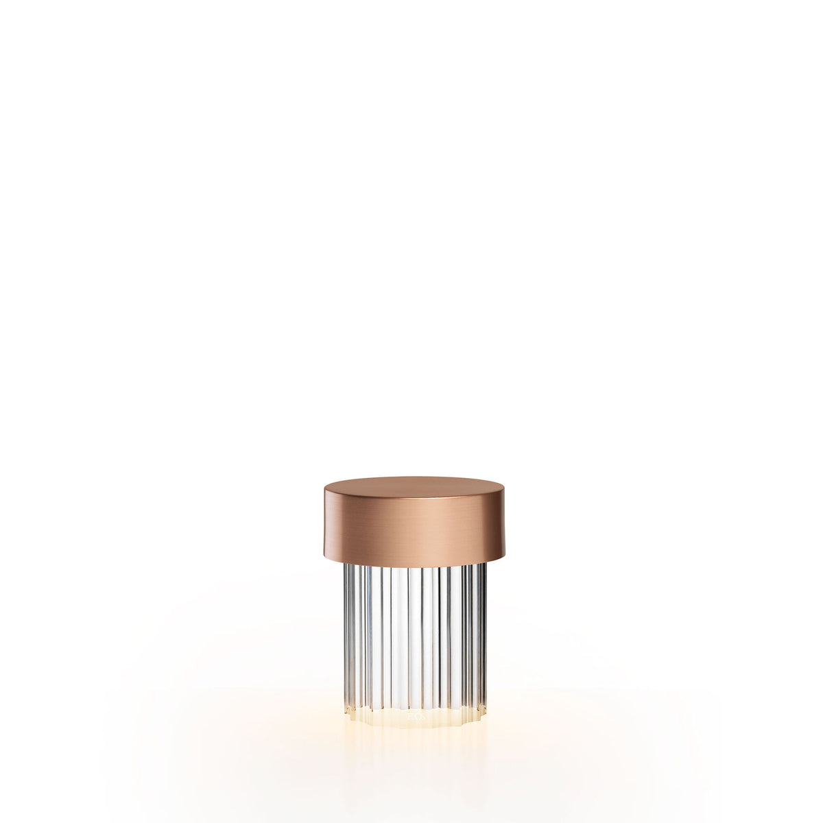 Lampe portable Last Order Fluted de Michael Anastassiades - Flos-Cuivre satiné-The Woods Gallery